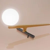 Artemide Yanzi Table LED Table Lamp Brass Glass Neri&Hu