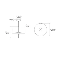 DCW Mono led suspension lamp