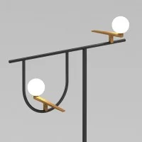 Artemide Yanzi Floor LED 20W 3000K Floor Lamp Brass Glass
