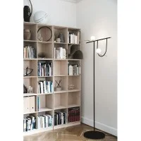 Artemide Yanzi Floor LED 20W 3000K Floor Lamp Brass Glass