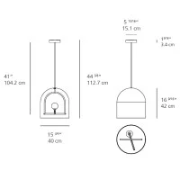 Artemide Yanzi Suspension LED 10W 3000K Suspension Pendant Lamp