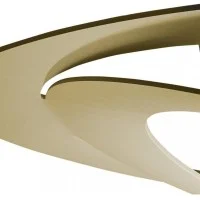 Artemide Pirce LED Suspension Ceiling Lamp Gold By Giuseppe