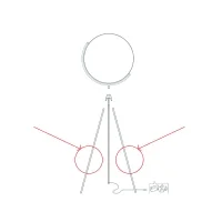 Flos spare mobile leg for Superloon