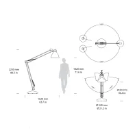 Leucos JJ Big indoor led floor lamp
