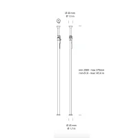 Leucos Autopole extendable ground ceiling rod for JJ Big Grip Leucos Autopole extendable ground ceiling rod for JJ Big Grip