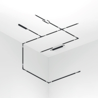 Flos ZERO TRACK Packs Atom 120 Nero 2 Faretti + 2 Binari 1 mt