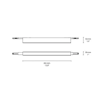 Flos ZERO TRACK Packs Atom 120 Nero 2 Faretti + 2 Binari 1 mt