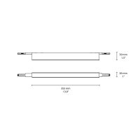 Flos ZERO TRACK Packs Atom 120 Nero 4 Faretti + 2 Binari 1 mt