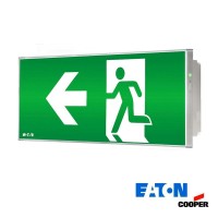 Plafoniera led uscita emergenza freccia sinistra cooper 150lm