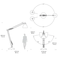 Leucos JJ Great lampada da terra led per esterno