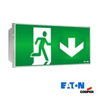 Plafoniera led uscita emergenza freccia bassa cooper 150lm 11w