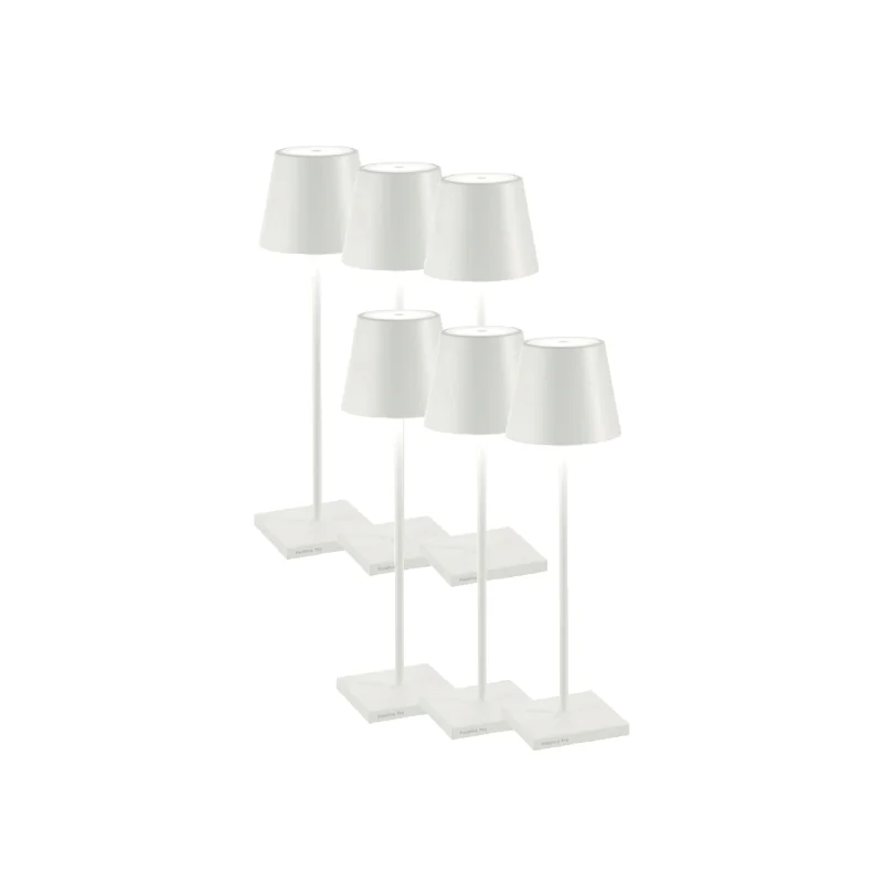 Zafferano Poldina Pro box x6 lampade portatili led