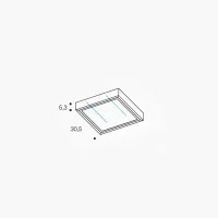 PAN Sistema Modulare Kit Cornice Bianca per Fissaggio Soffitto