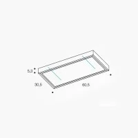 PAN Sistema Modulare Kit Cornice Bianca per Fissaggio Soffitto PAN Sistema Modulare Kit Cornice Bianca per Fissaggio Soffitto