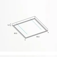 PAN Sistema Modulare Kit Cornice Bianca per Fissaggio Soffitto PAN Sistema Modulare Kit Cornice Bianca per Fissaggio Soffitto