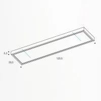 PAN Sistema Modulare Kit Cornice Bianca per Fissaggio Soffitto PAN Sistema Modulare Kit Cornice Bianca per Fissaggio Soffitto