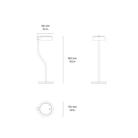 Zafferano Super O lampada a batteria led