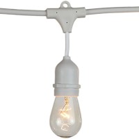 Catena Luminosa Cordoniera Bianca 10 Portalampada con calata