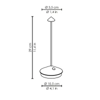 Zafferano Pina Pro box x6 lampade portatili led