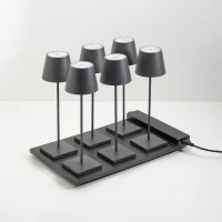 Zafferano Poldina Pro box x6 portable led lamps