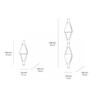 Kundalini Viceversa led suspension lamp