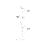 Kundalini Floed lampada da parete soffitto led