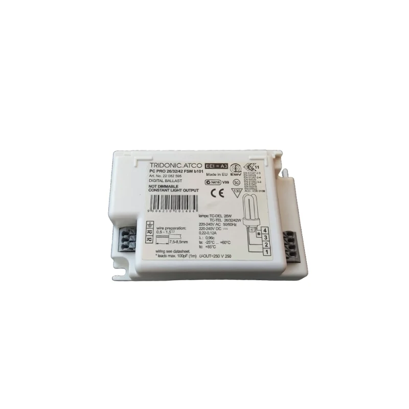 Tridonic Ballast elettronico PC PRO 26/32/42 FSM B101 Tridonic Ballast elettronico PC PRO 26/32/42 FSM B101