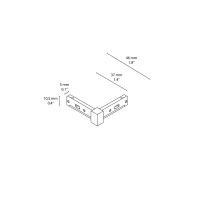 Flos The Micro Running Magnet angolo 90° surface