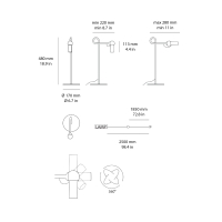 Kundalini Bird led table lamp