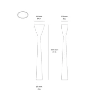 Luceplan Carrara led floor lamp