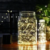 New lamps Filo luminoso in rame a batteria 60 nano LED 6m Luce