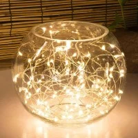 New lamps Filo luminoso in rame a 240V con 300 nano LED 30m New lamps Filo luminoso in rame a 240V con 300 nano LED 30m