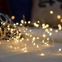New lamps Filo luminoso in rame a 240V con 300 nano LED 30m New lamps Filo luminoso in rame a 240V con 300 nano LED 30m