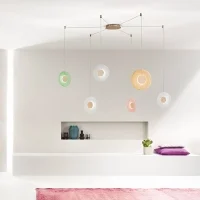 Ondaluce Candy 6 radiale lampada a sospensione