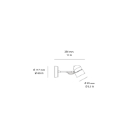 Luceplan Counterbalance Spot led wall ceiling lamp