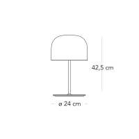 Fontana Arte Equatore LED Glass Table Lamp