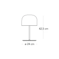 Fontana Arte Equatore LED Lampada da Tavolo In Vetro