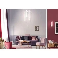 Ai Lati Stripe LED 3000K Vertical Suspension Pendant Lamp Warm
