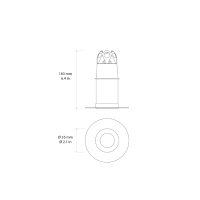 Astro Lighting Void 55 faretto a soffitto da incasso led