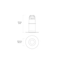 Astro Lighting Void 55 faretto a soffitto da incasso led