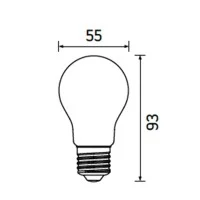 Daylight Italia Lampadina LED E27 12V 24V 9W 806lm 3000K Bassa
