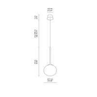 Ondaluce Jewel lampada a sospensione circolare
