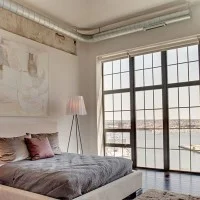 Flos Rosy Angelis Floor Lamp with fabric diffuser by Philippe