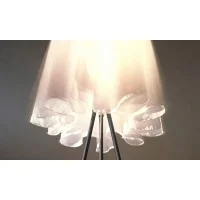 Flos Rosy Angelis Floor Lamp with fabric diffuser by Philippe