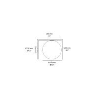 Flos IC C/W1 wall or ceiling lamp
