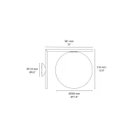 Flos IC C/W2 wall or ceiling lamp