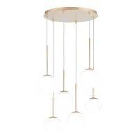 Ondaluce Jewel 6 lampada a sospensione circolare