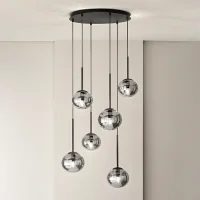 Ondaluce Jewel 6 lampada a sospensione circolare