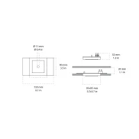 Novantadieci 9010 Microled faretto ad incasso led