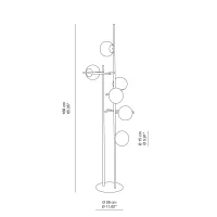 Ondaluce Jewel floor lamp